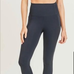 High Waistband Side Pockets Compression Leggings